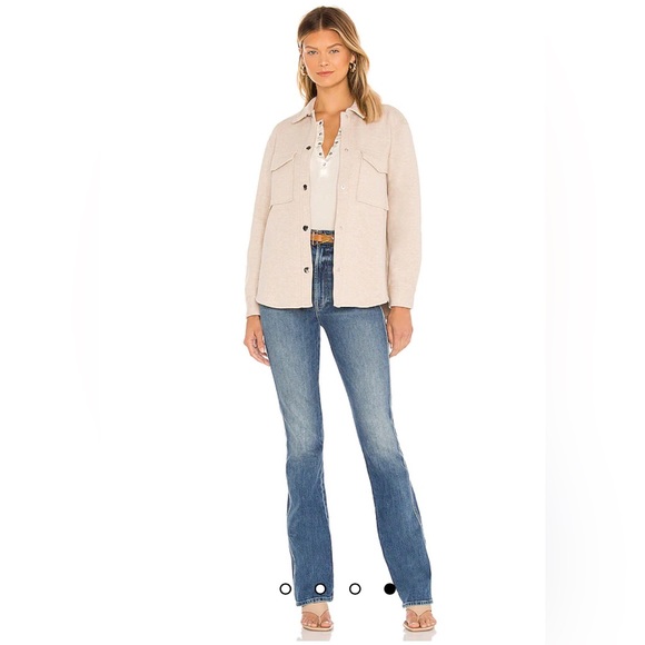 **SOLD** RAILS Turner Heather Oatmeal Shacket - Picture 4 of 4